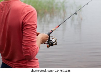 Fishing Rod Fishing Reel Womans Hand Stock Photo 1247591188 | Shutterstock