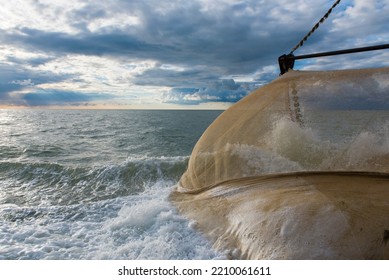 Fishing Shrimps At The Belgian Coast