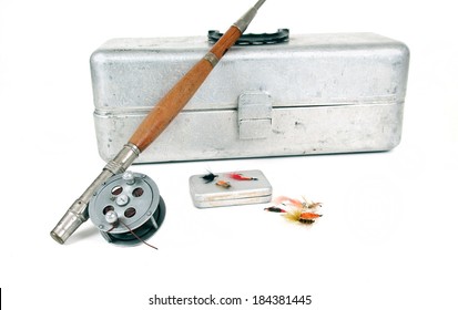 Fishing Tackle Box With Flies