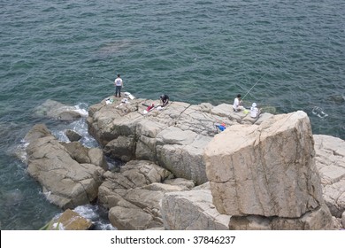 Fishing At Tap Mun, Hong Kong