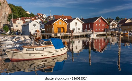 Fishing Town At The Swedish West Coast