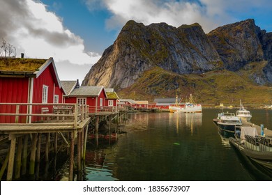 The fishing village of Reine in the Lofoten Islands of Norway, Scandinavia