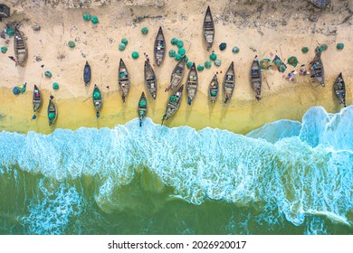 Fishing Village At Vinh Thanh Beach, Thua Thien Hue Province, Vietnam