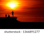 Fishing when Sunset