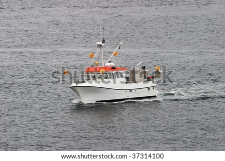 Fishingboat at sea
