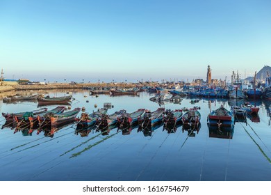 Fishman's Wharf in Dalian, China, long exposure 