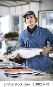 Fishmonger Selling Fish