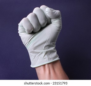 Fist In Medical Glove