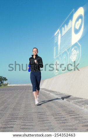 Similar – Attractive sporty woman with her cell phone