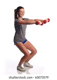 Fit Teen With Weights