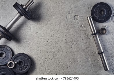 Fitness Bodybuilding Concept Background Product Photograph Stock Photo ...