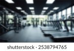 Fitness Center Blur Background Gym Personal Weight Training Studio Health Club With Blur Workout Equipment Bodybuilding Power Strength Class.1