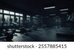 Fitness Center Blur Background Gym Personal Weight Training Studio Health Club With Blur Workout Equipment Bodybuilding Power Strength Class.
