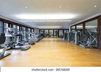 Fitness Center Interior. Gym