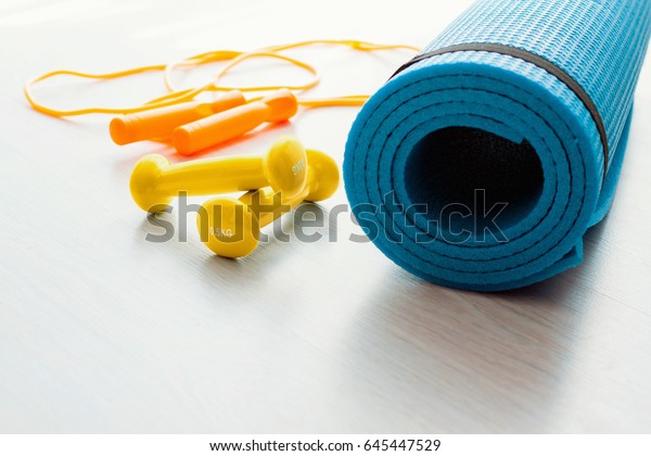 fitness concept yoga mat