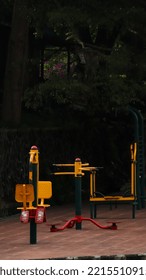 Fitness Equipment In A City Park