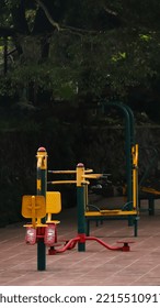 Fitness Equipment In A City Park