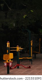 Fitness Equipment In A City Park