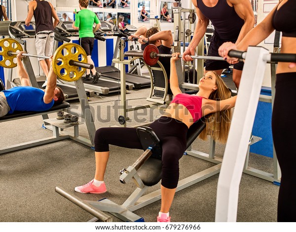 Fitness Friends Workout Gym Woman Working Stock Photo Edit Now