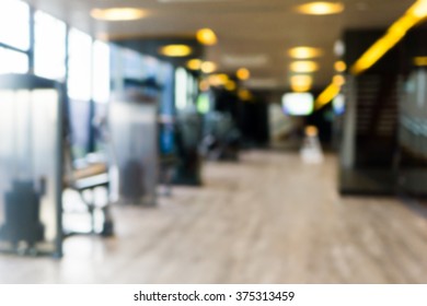 Fitness Gym Blurred Background