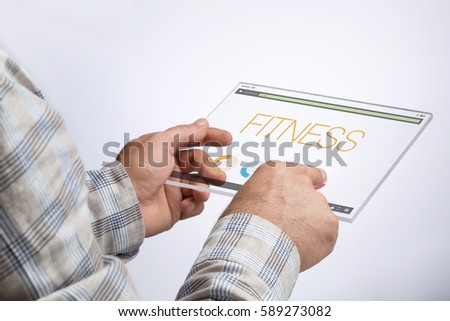 Fitness - Internet Data Technology Concept