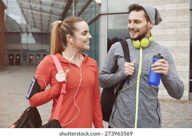 Fitness lifestyle of young couple - Powered by Shutterstock