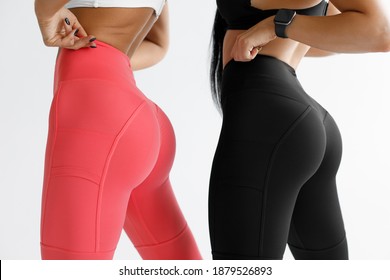 Fitness Models In Leggings With Beautiful Buttocks
