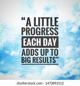 Fitness Motivation Quote Little Progress Each Stock Photo 1473891512 ...