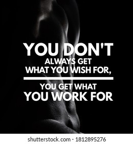 Fitness motivational quote for healthy lifestyle.