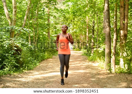 Similar – Image, Stock Photo Running forest Nature