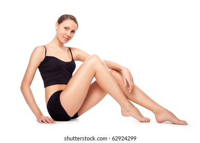 Fitness Woman Isolated On White Stock Photo Shutterstock