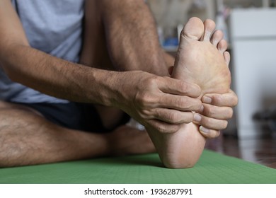 Fitness Young Men Have Foot Pain