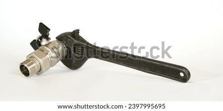 Fitting for editing system of a waterpipe, white background