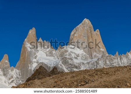 Similar – Image, Stock Photo Glacial lake surrounded by mountains