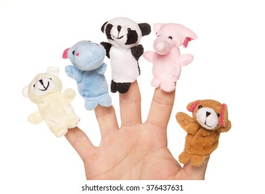 Five Animal Finger Puppets Studio Cutout