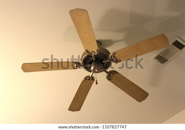 Five Blade Ceiling Fan String Switch Stock Photo Edit Now 1107827747