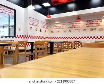 Five Guys Burgers And Fries In A Shopping Mall - Lobby Area (Cheyenne, Wyoming, USA) - 06\04\2021