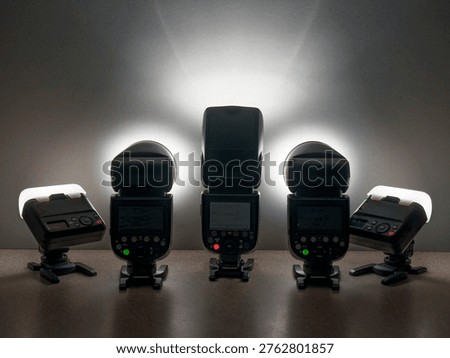 Five remotely triggered speedlight flashes showing versatility and creative potential of off-camera flashes