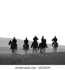 five riders b&w