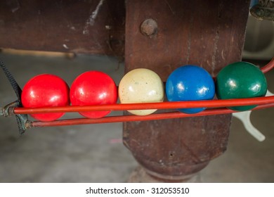 Five Snooker Balls In The Above Table, Snooker.