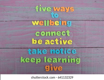 Five Ways To Well-being