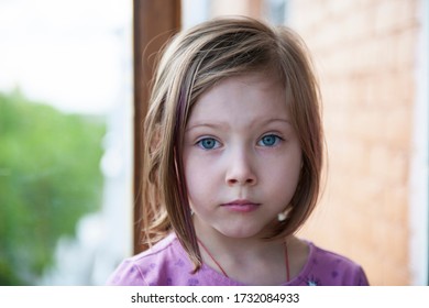 Portrait Beautiful Sad Girl Outdoors Stock Photo (Edit Now) 458808907