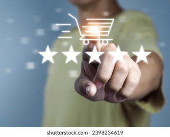 Five-Star Online Order Rating Speed of delivery and convenience in purchasing through the application Safety in purchasing products via the internet