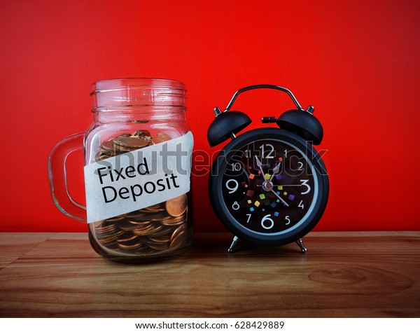 FIXED DEPOSIT in business saving concept.