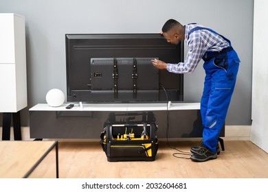 Fixing LCD Television. TV Checking And Installation