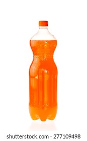 Fizzy Drink In A Plastic Bottle Isolated On White Background