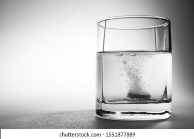 Fizzy Tablet In A Glass Of Water