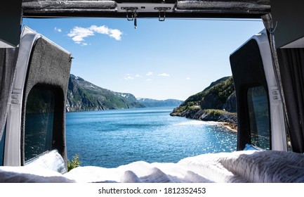 Fjord View From A Campervan