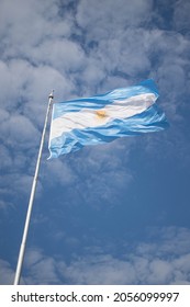 Flag Argentina Monument Sky Blue White Sun