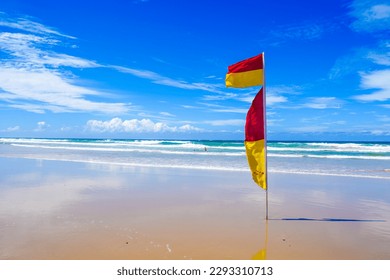 Flag at the beach, Surf-lifesaving, Shoreline 